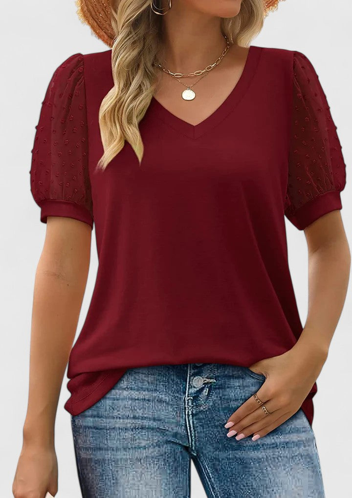 V-Neck Women's Top – Flattering Silhouette & All-Day Comfort
