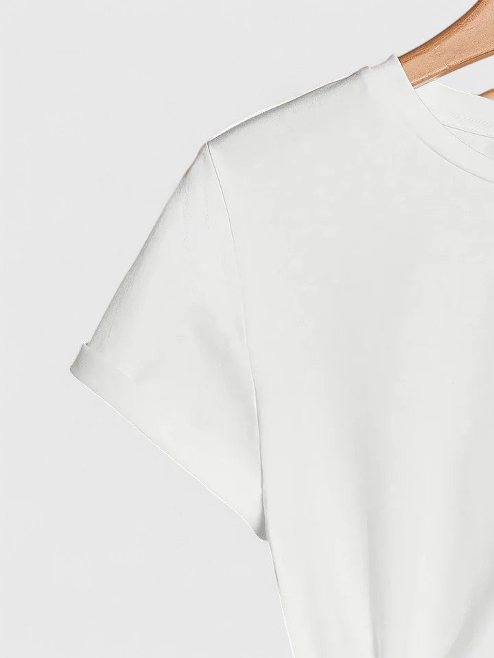 Denim Short Sleeve Comfortable Short Sleeve T-Shirt – Flattering Silhouette & All-Day Comfort