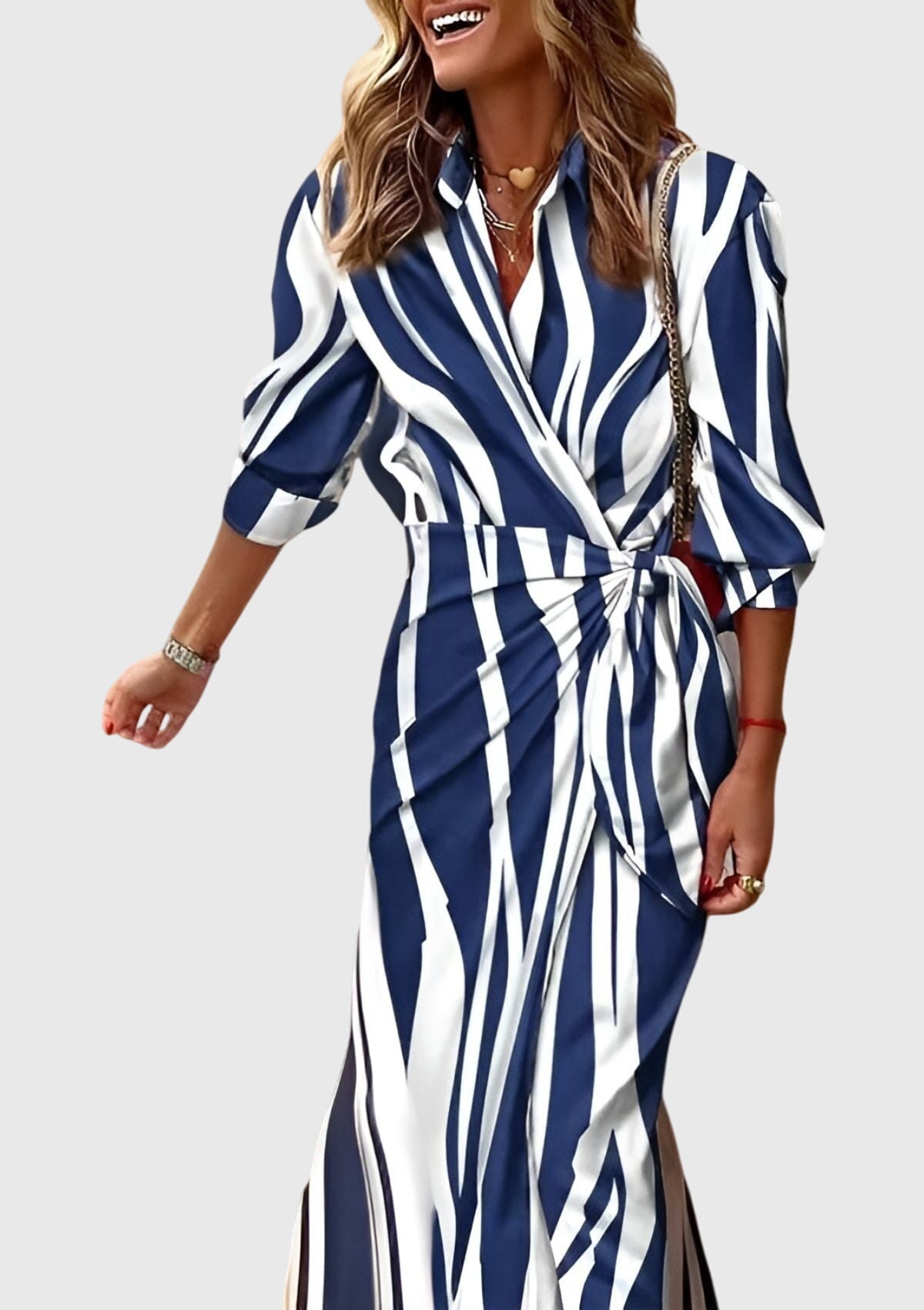 Wrap Style Dress – Flattering Silhouette & Waist-Defining Fit