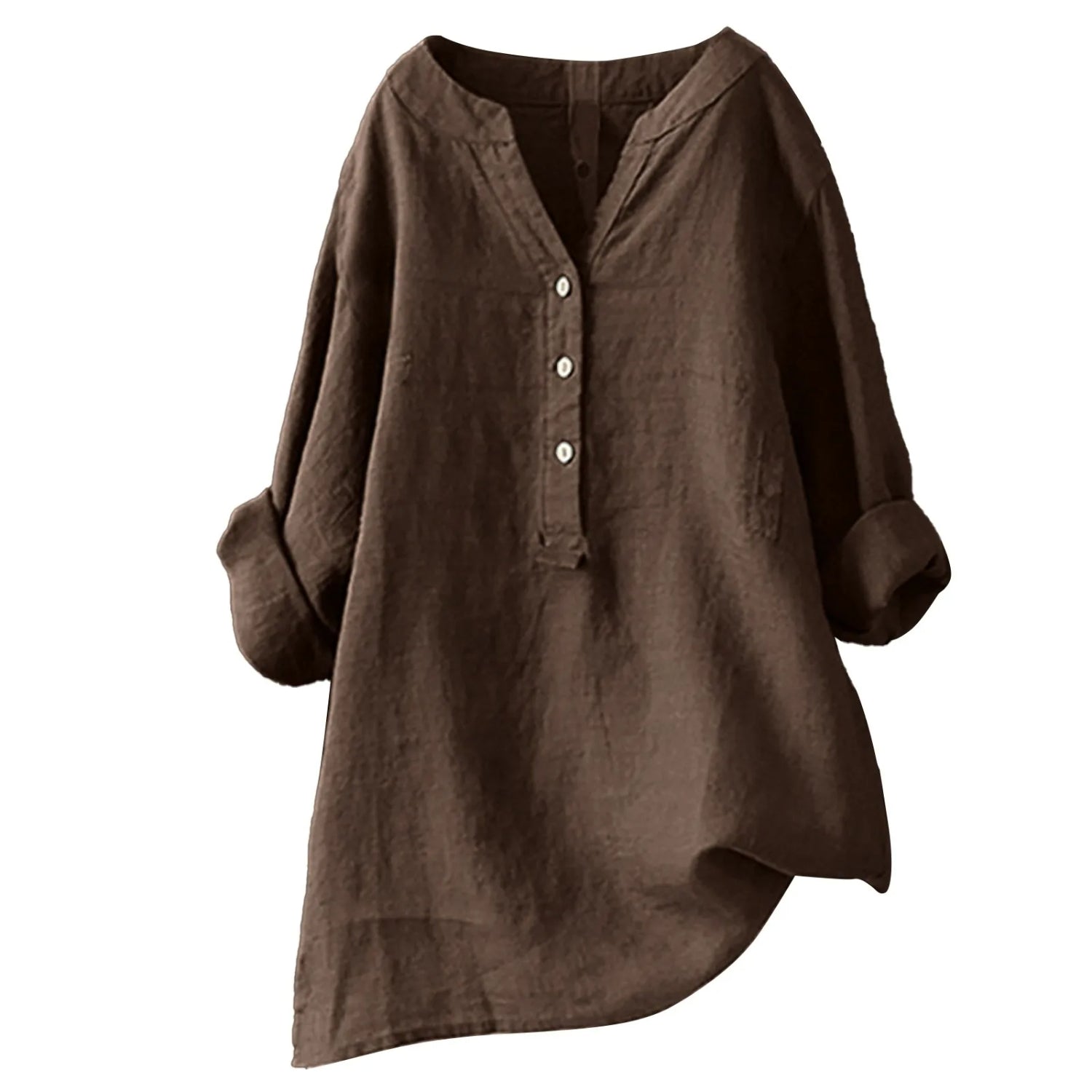 Crimson Blouse Femme – Lightweight and Breathable Fabric, Intense Red V-Neck & Versatile Style