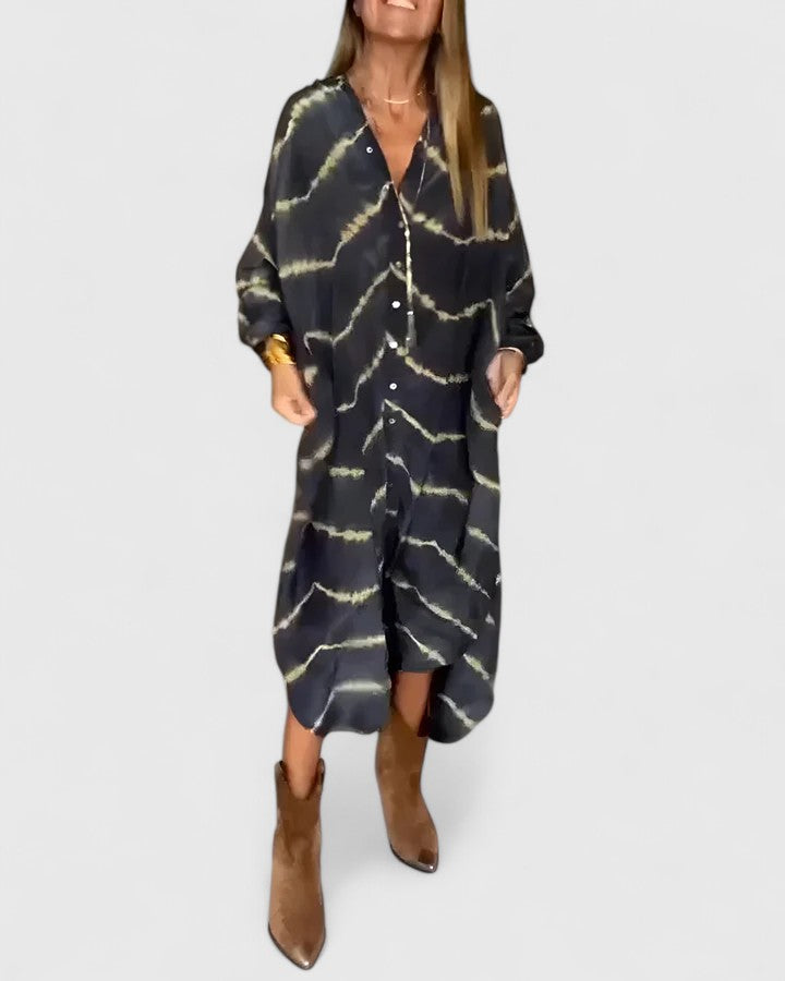 V-Neck Boho Maxi Dress – Lightweight Feel & Flattering Silhouette
