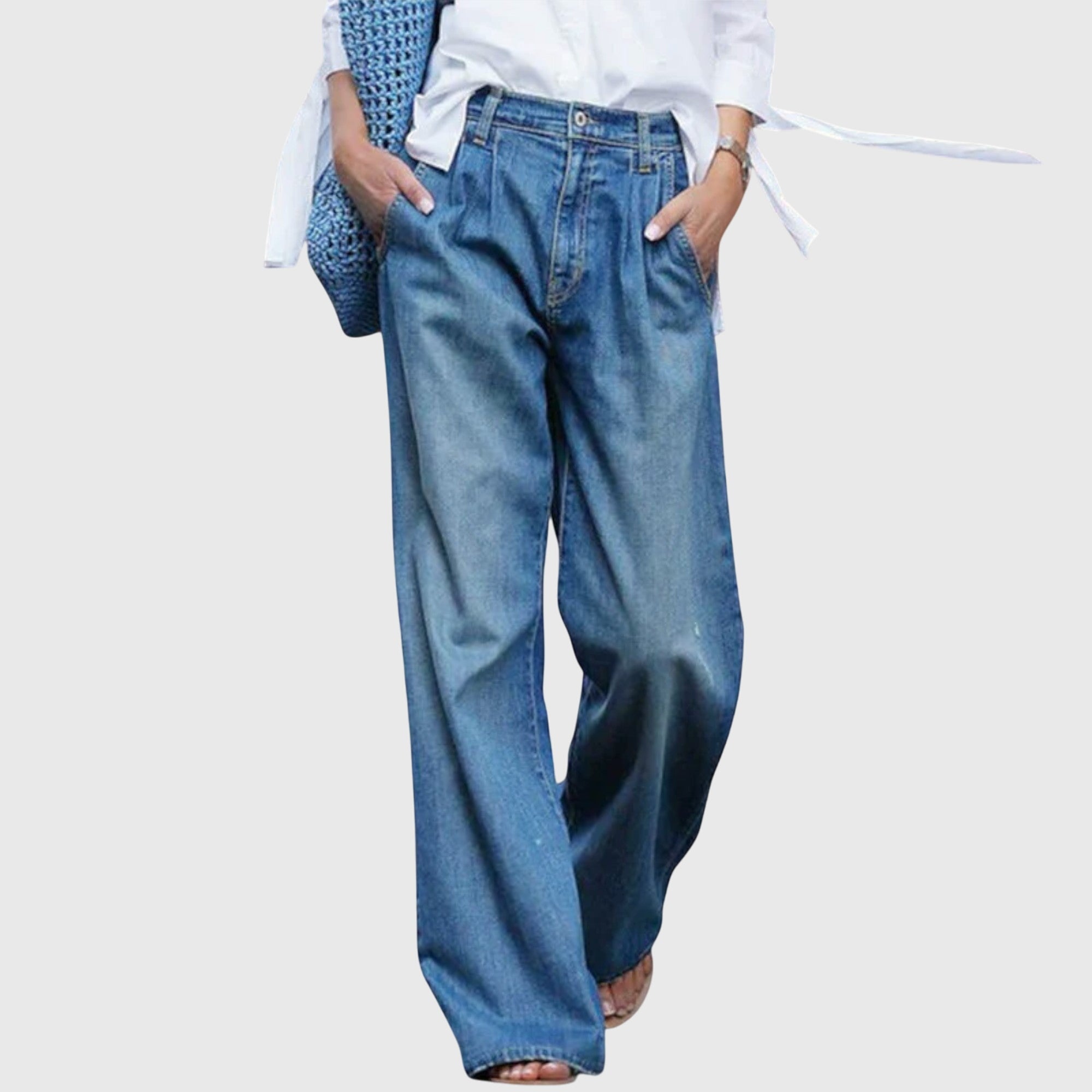 Denim Relaxed Fit Tailored Blazer – Timeless Flattering Fit