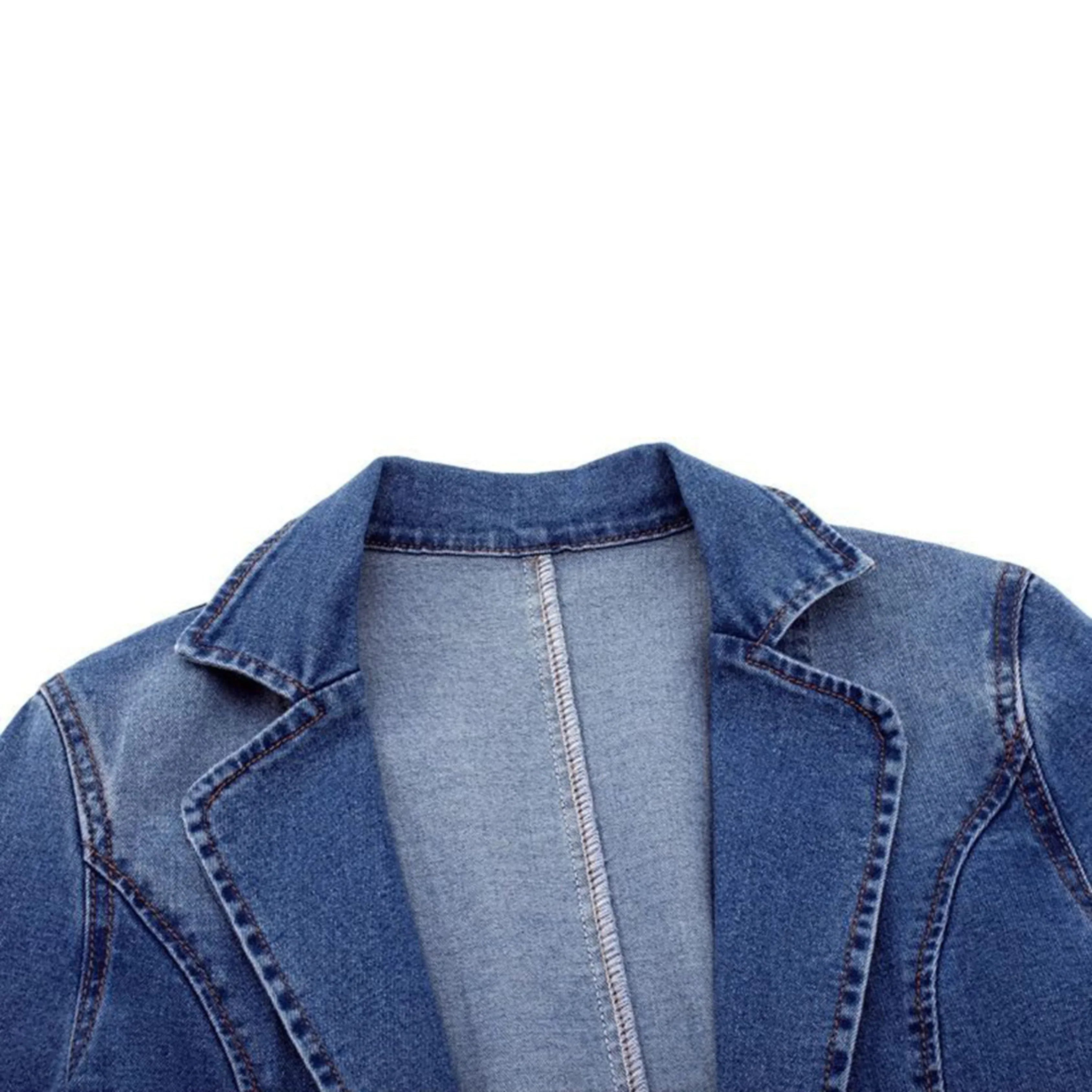 Magdalena Women's Blazer – Modern Elegant & Versatile Denim Blazer for All Occasions