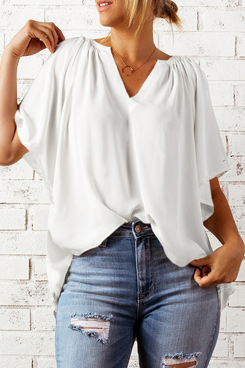 Samara T-Shirt Woman – Casual Top with Short Sleeves in Soft Knit and Loose Fit