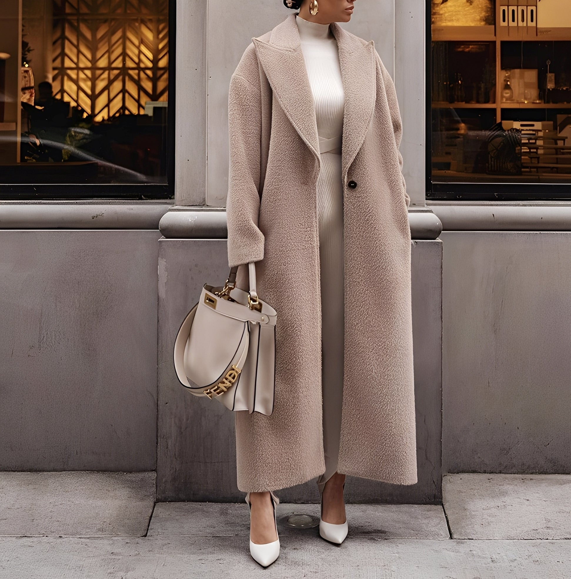 Summer Manteau Femme – Oversize Warm & Comfortable Coat in Soft Fabric for Winter
