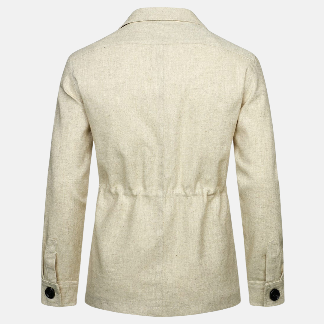 Vince Elegant Men's Jacket – Classic Style with Multiple Pockets & Button Closure