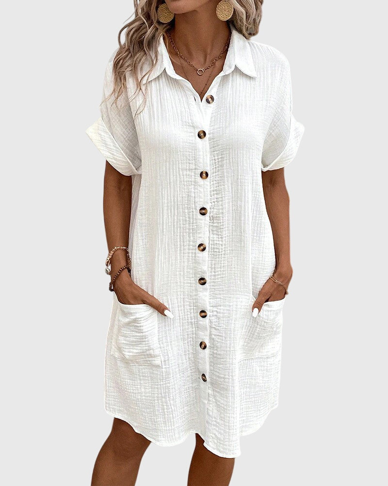 Relaxed Fit Dress – Breathable Fabric & Flattering Silhouette