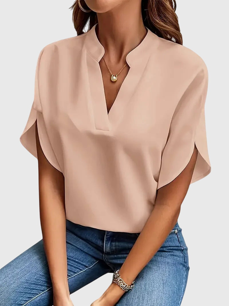 V-Neck Relaxed Fit Knit Cardigan – Soft Touch Fabric