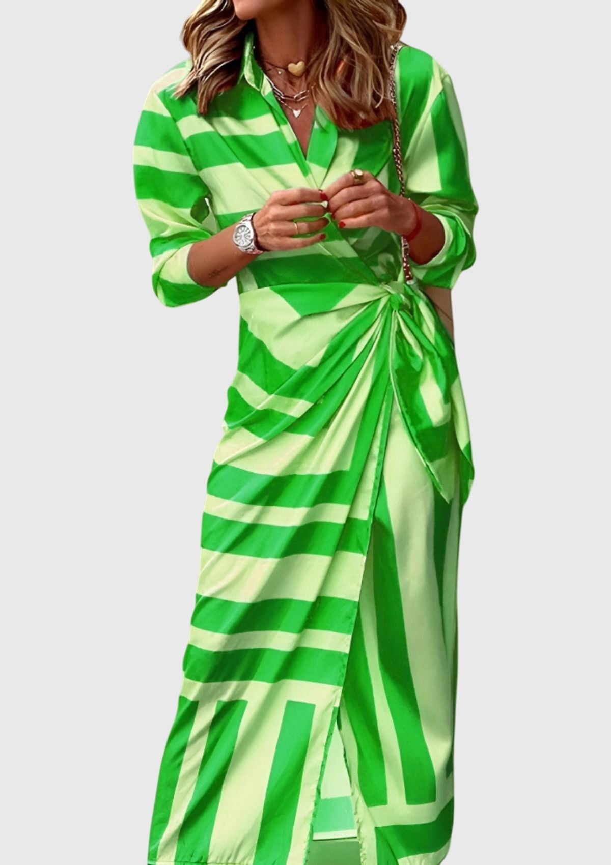 Wrap Style Dress – Flattering Silhouette & Waist-Defining Fit