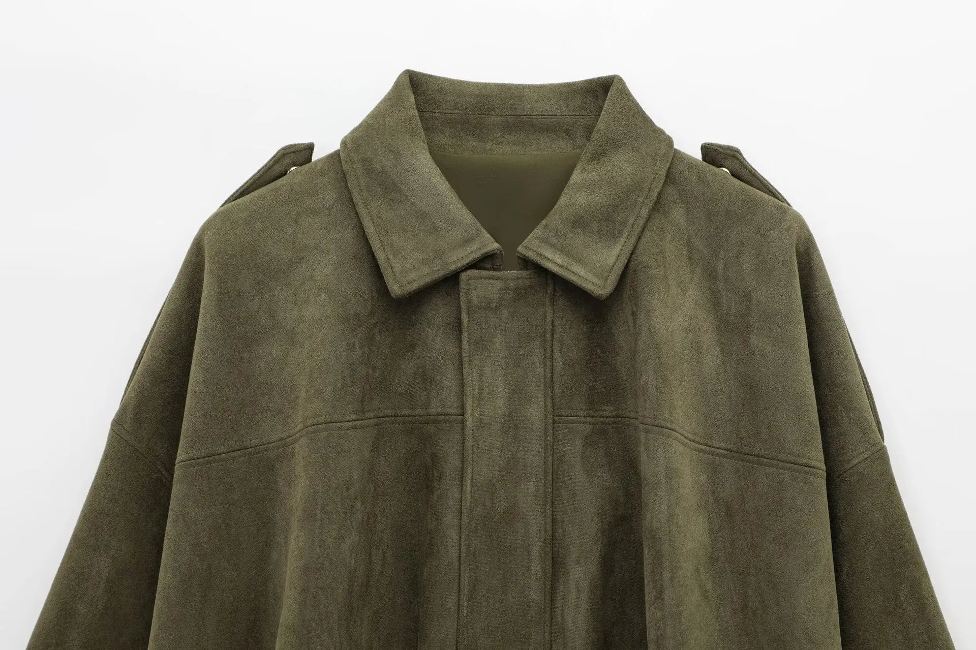 Isla Veste Femme en Daim – Elegant Oversize Jacket with Modern Cut & Soft Comfort