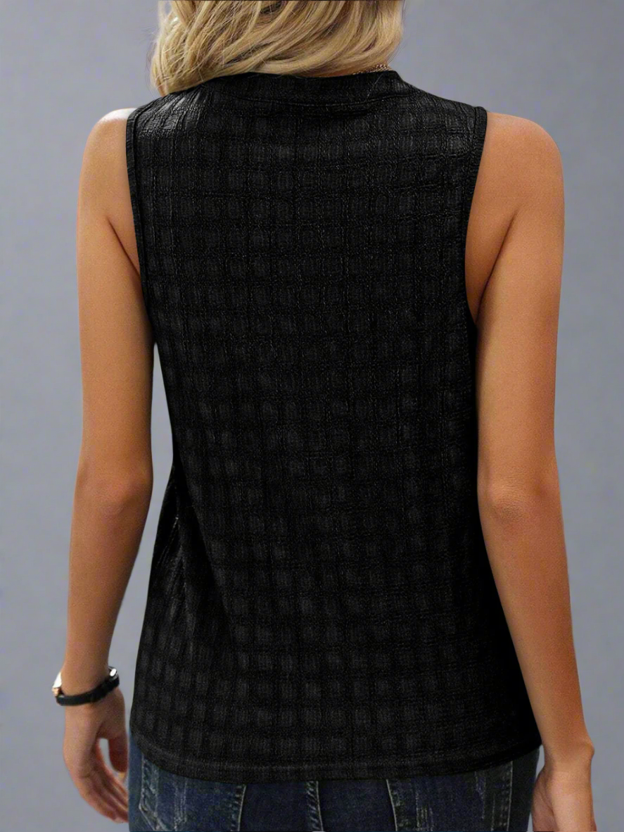 Ava Haut Femme – Lightweight Sleeveless Top in Stretch Fabric with Elegant & Versatile Cut