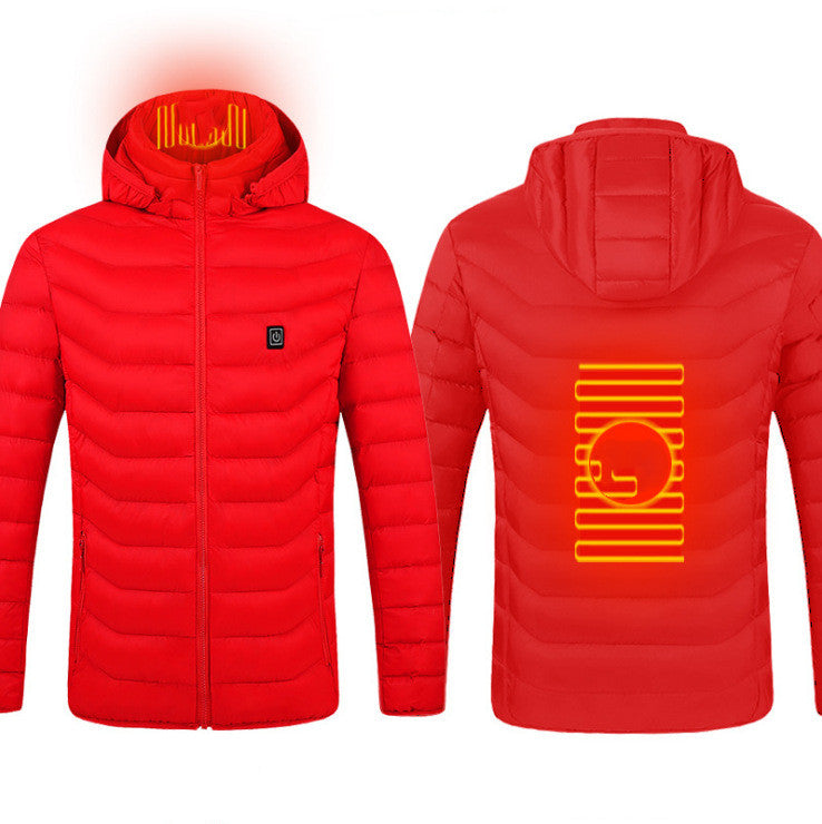 Axel Men's Winter Heated Jacket – Waterproof Softshell with Hood & Built-in Heating