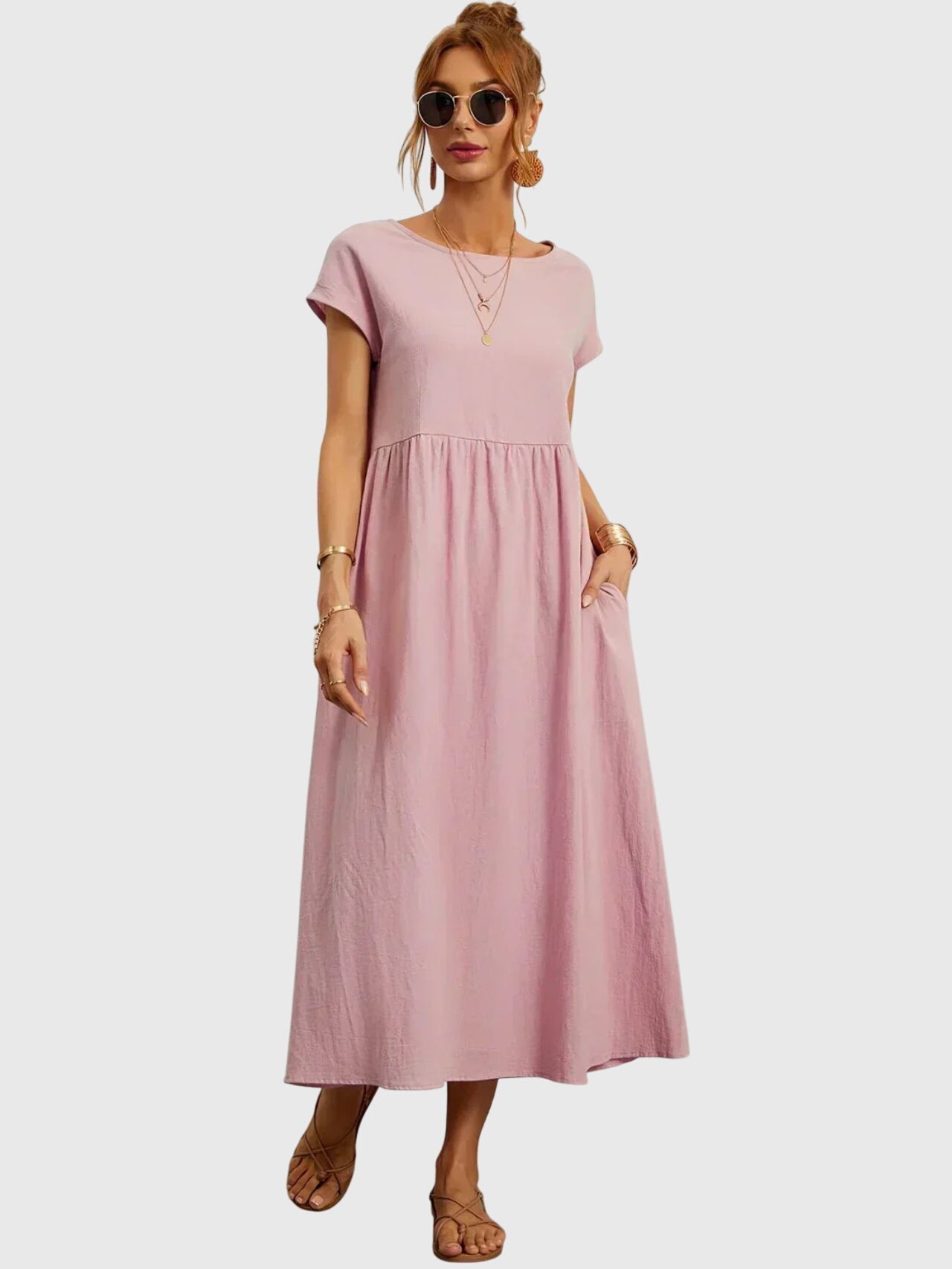 Relaxed Fit Dress – Breathable Fabric & Flattering Silhouette