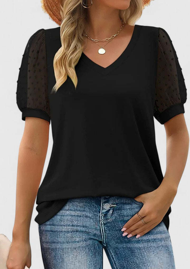 V-Neck Women's Top – Flattering Silhouette & All-Day Comfort
