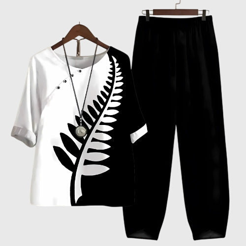 Relaxed Fit Comfortable Two Piece Set – Breathable Fabric & Flattering Silhouette