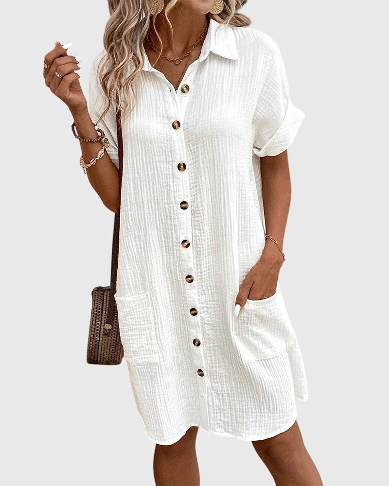 Relaxed Fit Dress – Breathable Fabric & Flattering Silhouette