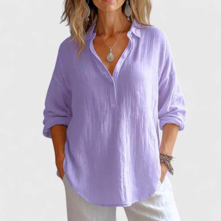 Linen Women's Top – Breathable Fabric & All-Day Comfort