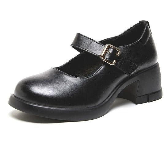 Annie | Agnes Leather Mary Janes