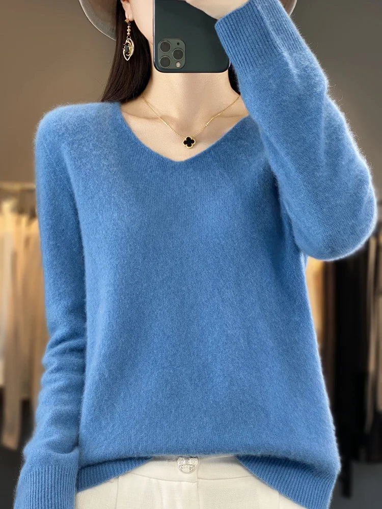 Lily Pull Woman – Elegant Knit in Soft & Comfortable Blend with Long Sleeves