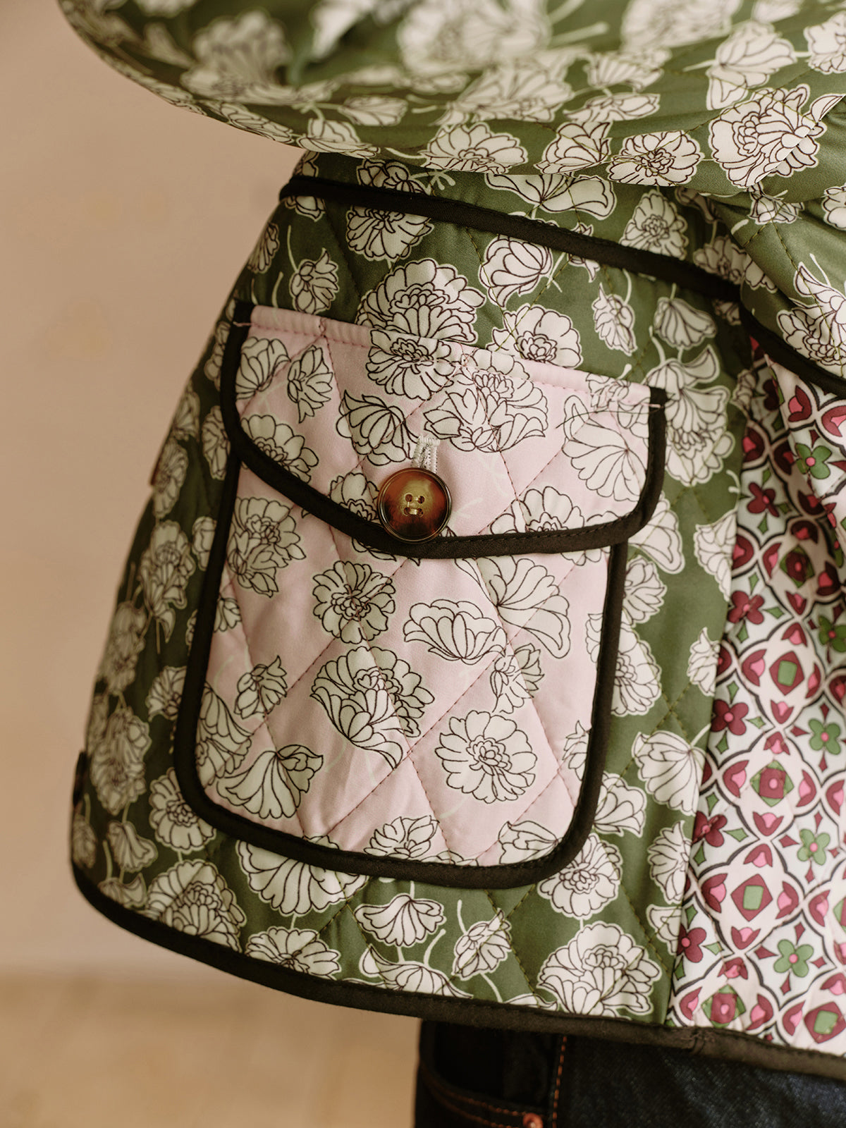 Lennox Quilted Floral Jacket – Multicolor, Bohemian and Authentic for a Unique Style