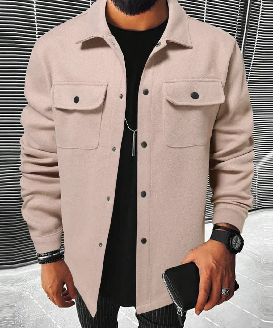Steven Men's Shirt – Warm & Comfortable Shirt in Soft Fabric with Elegant Style
