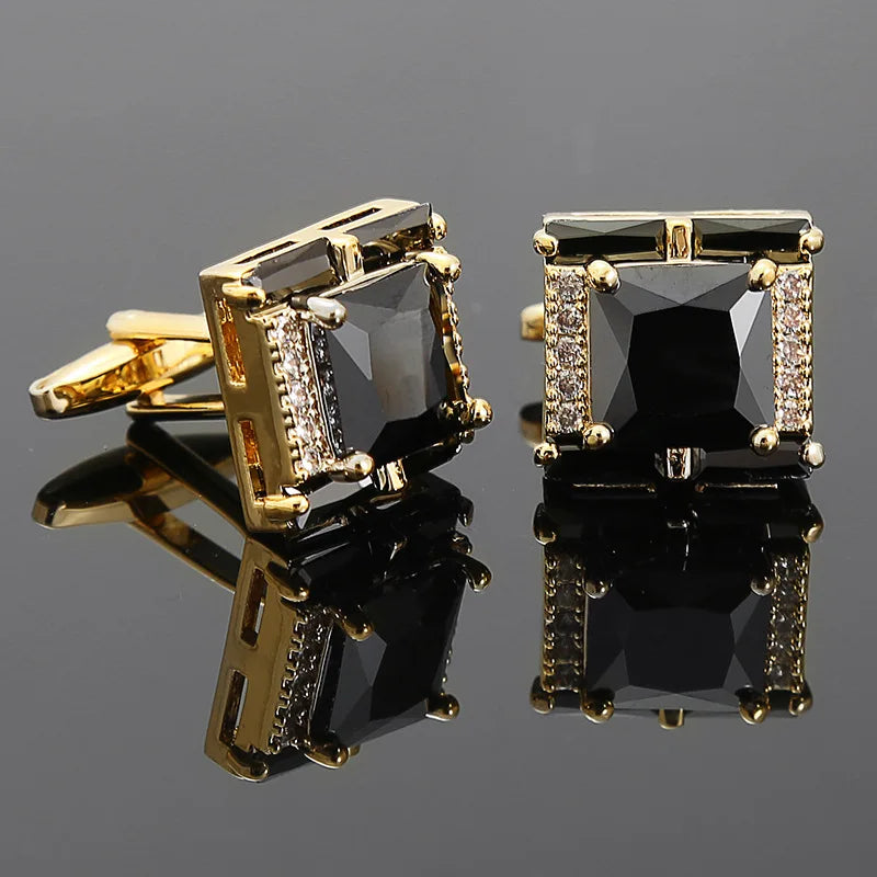 Crystal Inspired Cufflinks for Men – Luxury Gift