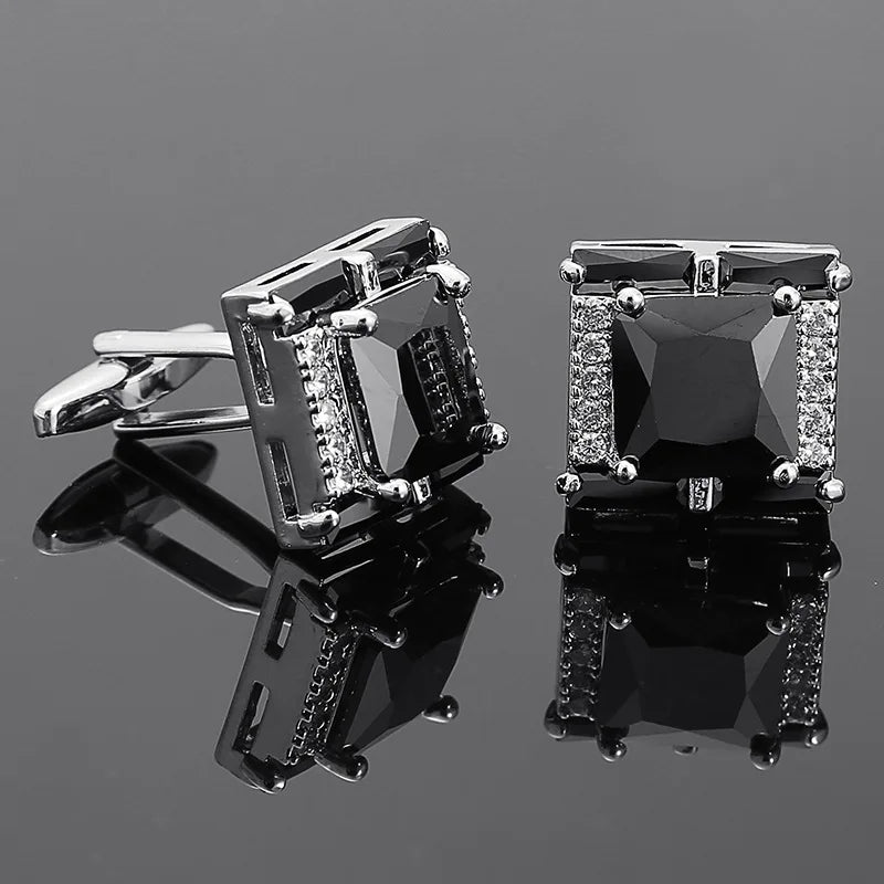 Crystal Inspired Cufflinks for Men – Luxury Gift