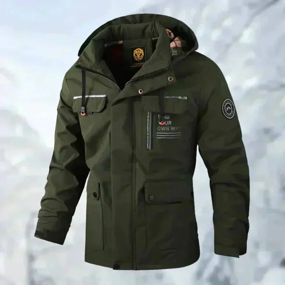 Erwin Men's Jacket – Comfortable Waterproof & Windproof Jacket for Autumn/Winter