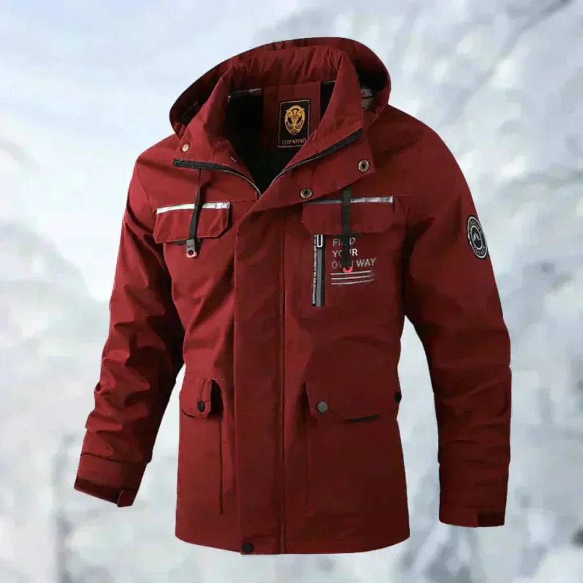 Erwin Men's Jacket – Comfortable Waterproof & Windproof Jacket for Autumn/Winter