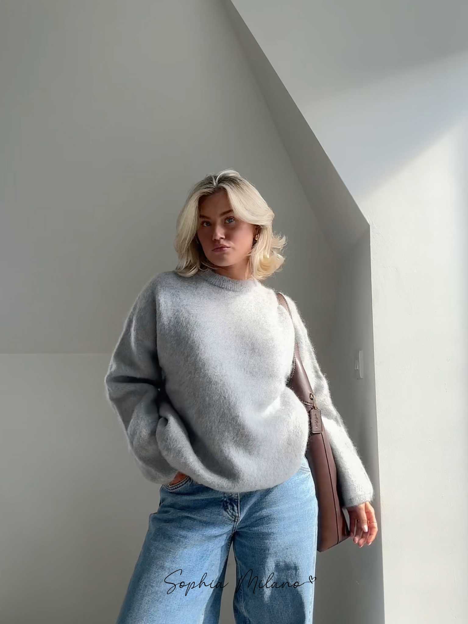 Aurora Pull Femme Luxe en Mohair – Oversize, Soft and Elegant for All Occasions