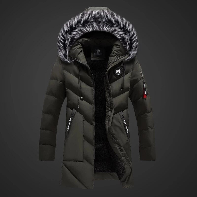Ryan Winter Coat for Men – Warm Insulation, Water-Repellent Fabric & Adjustable Hood