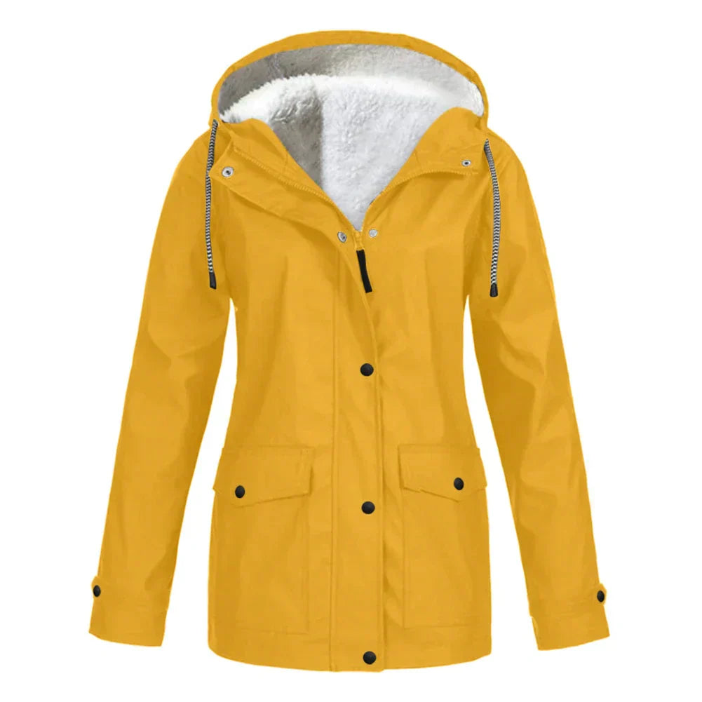 Lorena Women's Waterproof Jacket – Elegant, Soft & Comfortable Lined for Rain