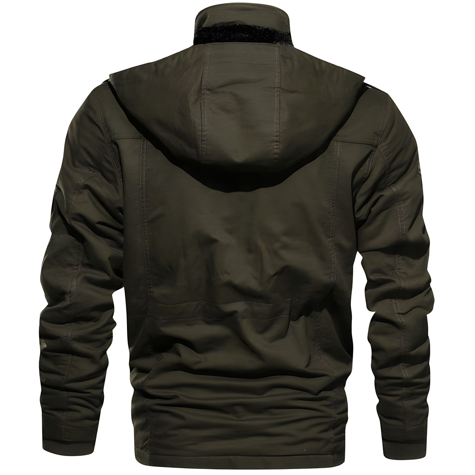 George Veste Outdoor Homme – Military Style with Lined Hood & Multiple Pockets
