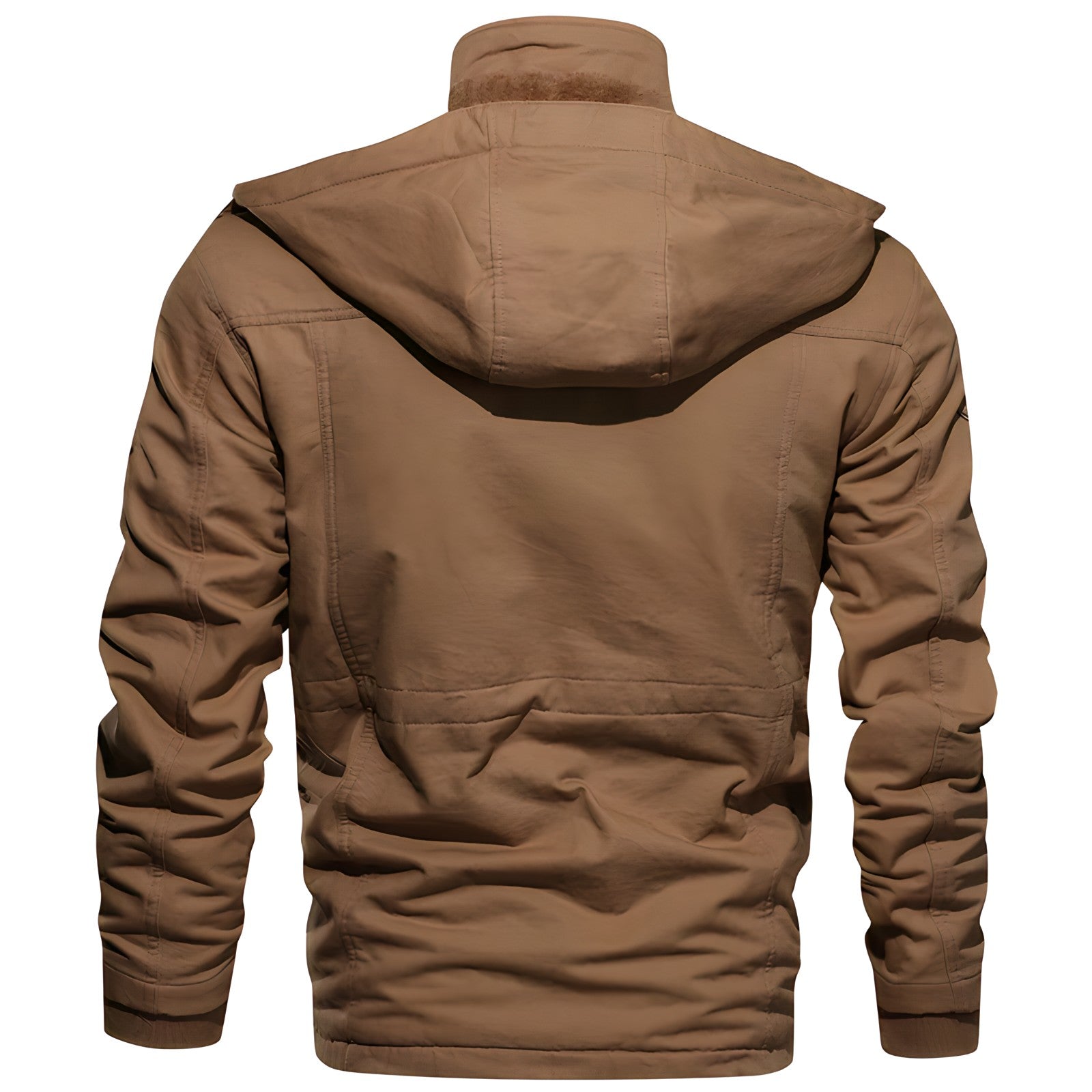 George Veste Outdoor Homme – Military Style with Lined Hood & Multiple Pockets