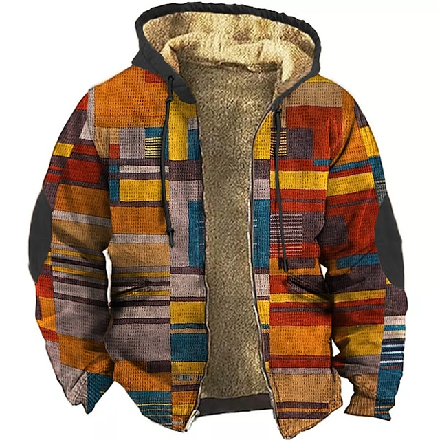 Jameson Men's Patchwork Gilet – Fleece Hoodie Jacket with Comfortable Fit & Urban Style