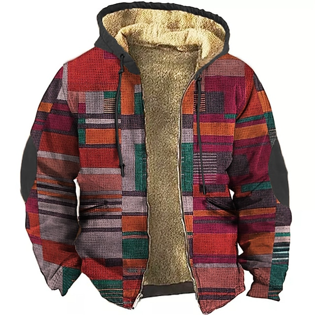 Jameson Men's Patchwork Gilet – Fleece Hoodie Jacket with Comfortable Fit & Urban Style