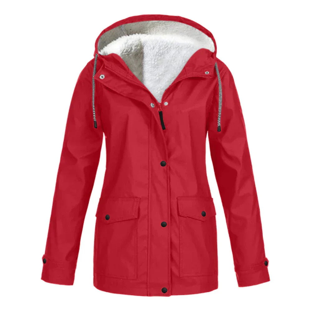 Lorena Women's Waterproof Jacket – Elegant, Soft & Comfortable Lined for Rain