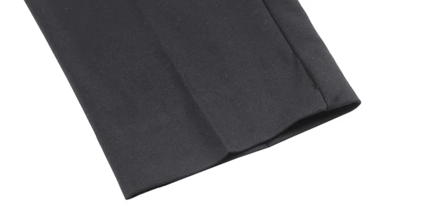 High Waisted Pleated Men's Formal Straight Fit Trousers