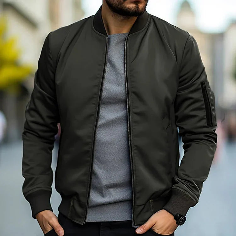Jack Bomber Jacket Men – Modern Style in Lightweight Fabric with Slim Fit & Practical Pockets
