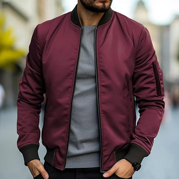 Jack Bomber Jacket Men – Modern Style in Lightweight Fabric with Slim Fit & Practical Pockets