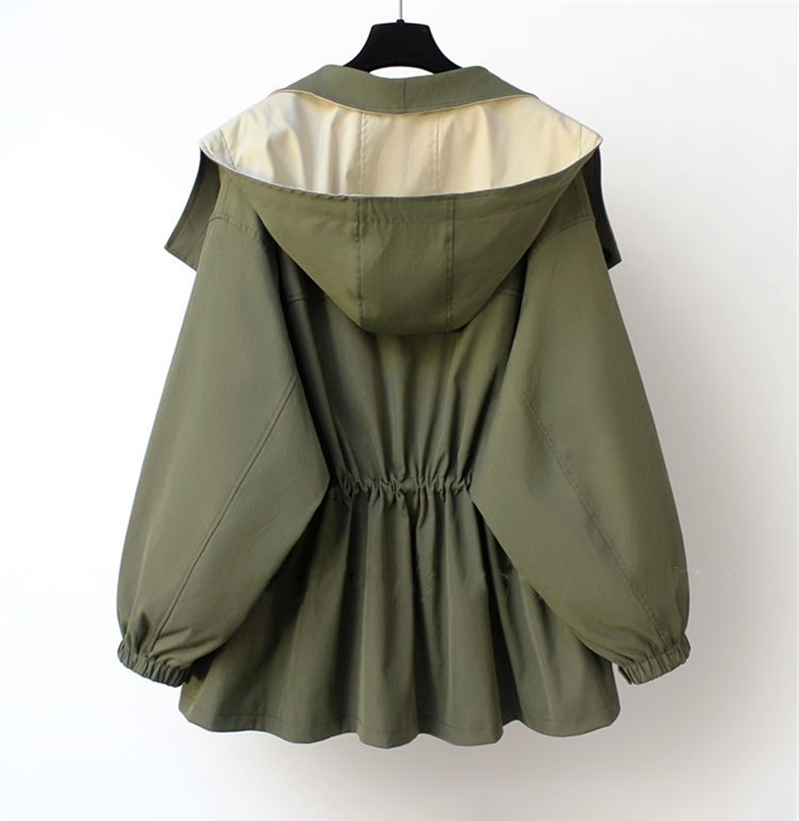 Mikyla Manteau Trench Woman – Chic Bicolor Modern & Warm for Autumn Winter Elegant