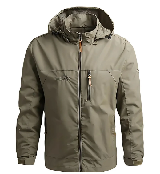 Ethan Men's Jacket – Waterproof Outdoor Jacket with Adjustable Hood & Multi-Pockets