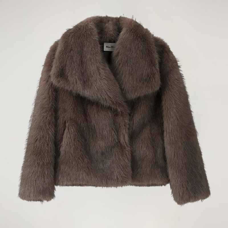 Liliana Manteau Luxe Femme – Ultra-Soft Faux Fur Coat with Elegant Style for Winter