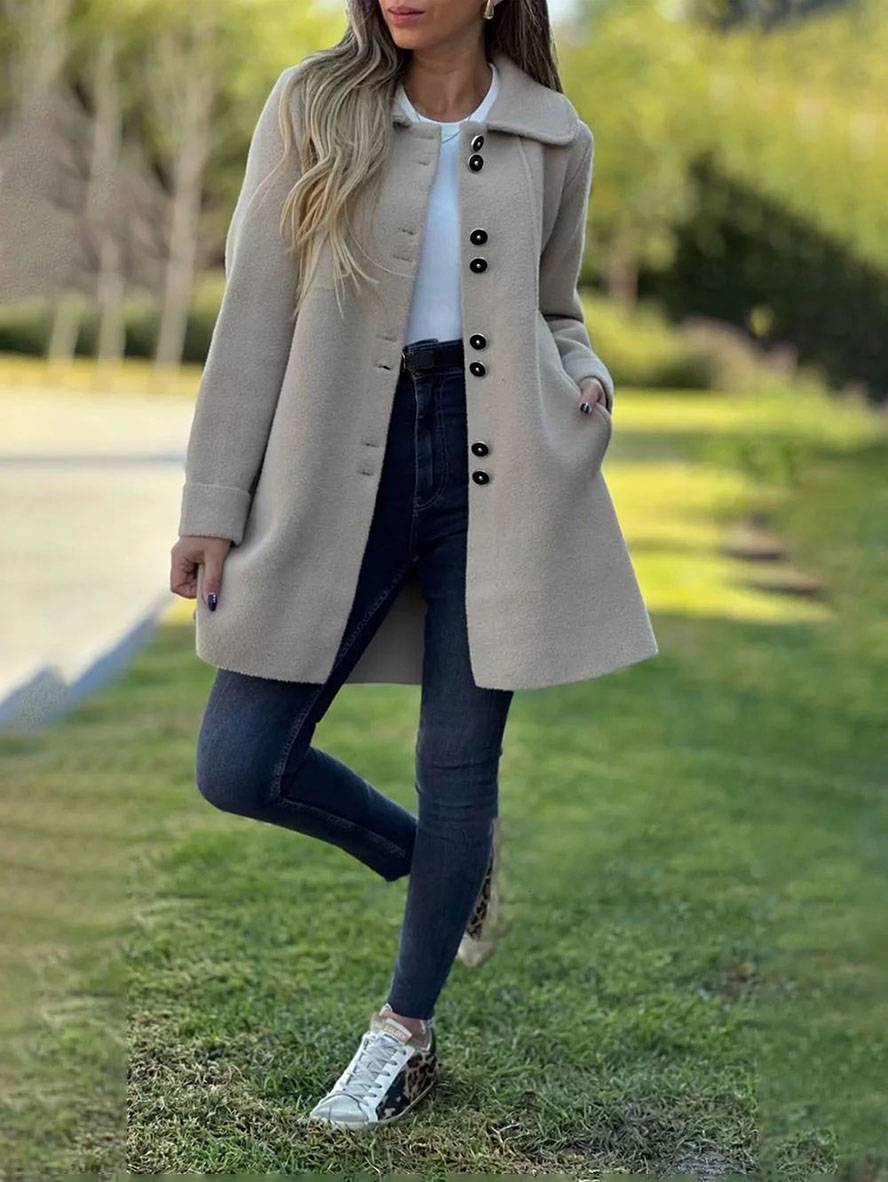 Charlotte Gilet Long Woman – Elegant, Warm & Comfortable Cardigan for All Occasions