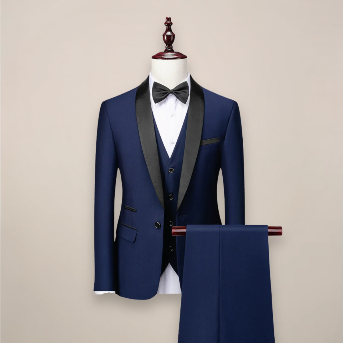 Men’s 3-Piece Slim Fit Tuxedo – Tailored Sophistication for Formal Occasions
