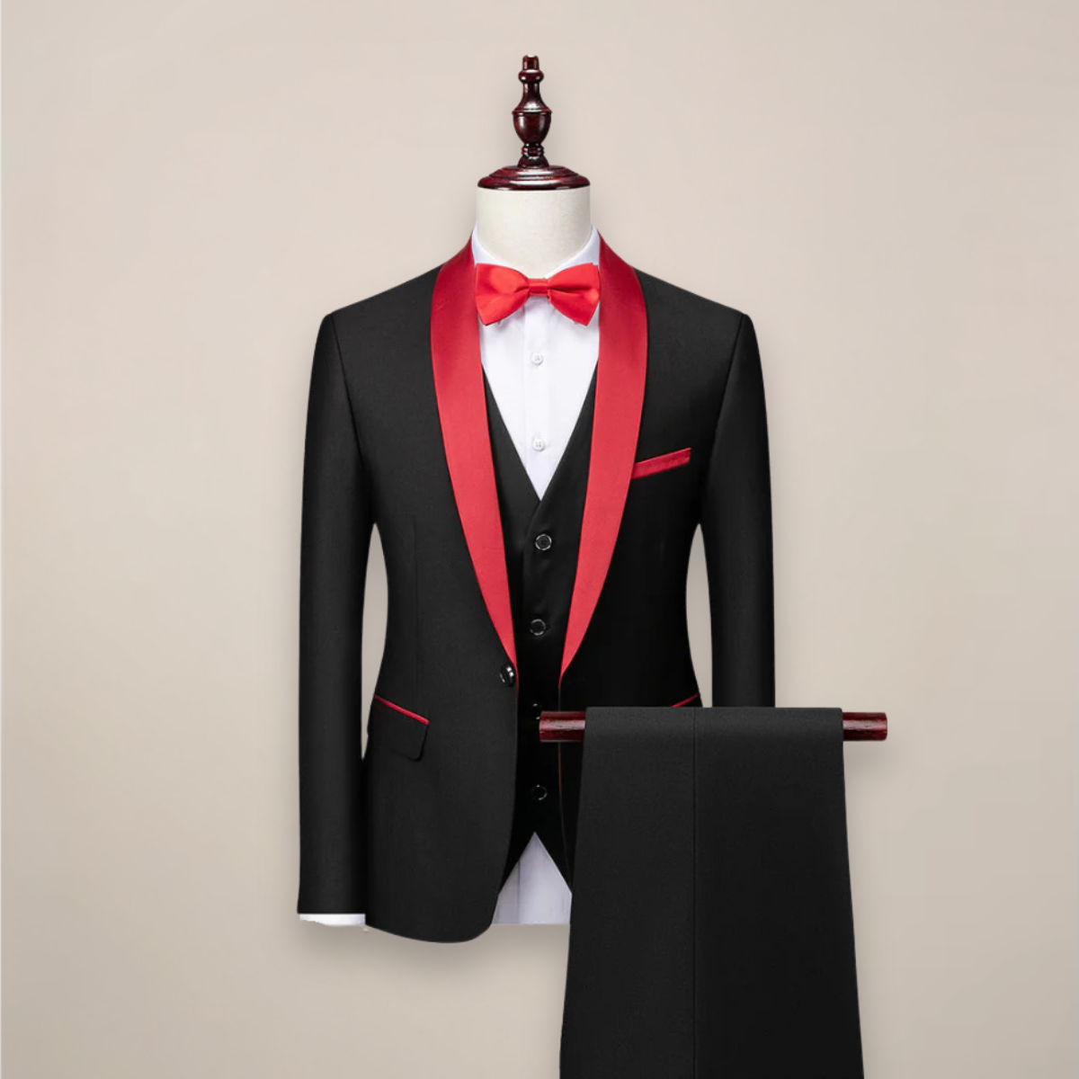 Men’s 3-Piece Slim Fit Tuxedo – Tailored Sophistication for Formal Occasions