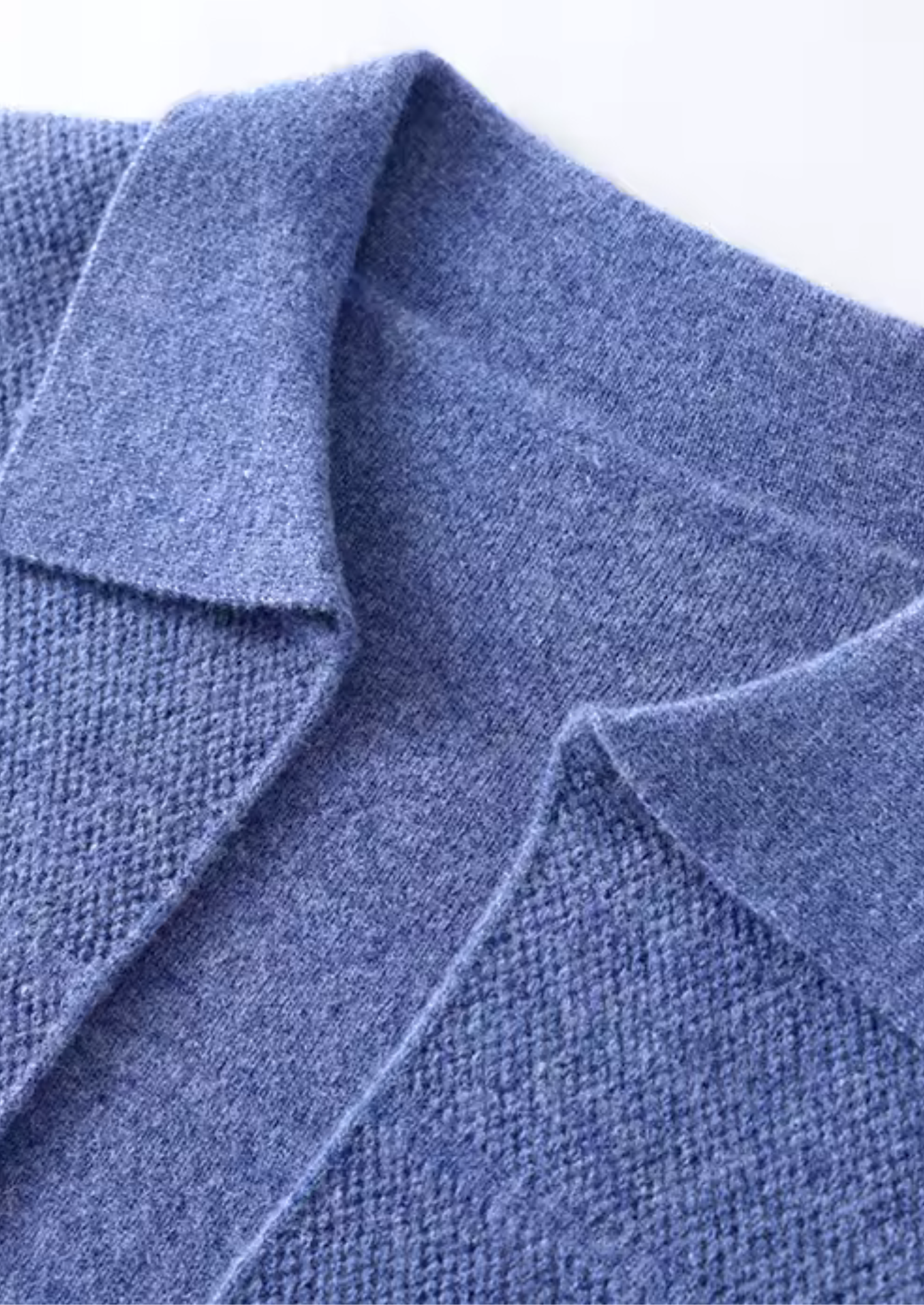 Men’s Button-Up Cardigan Sweater with Collar and Front Pockets