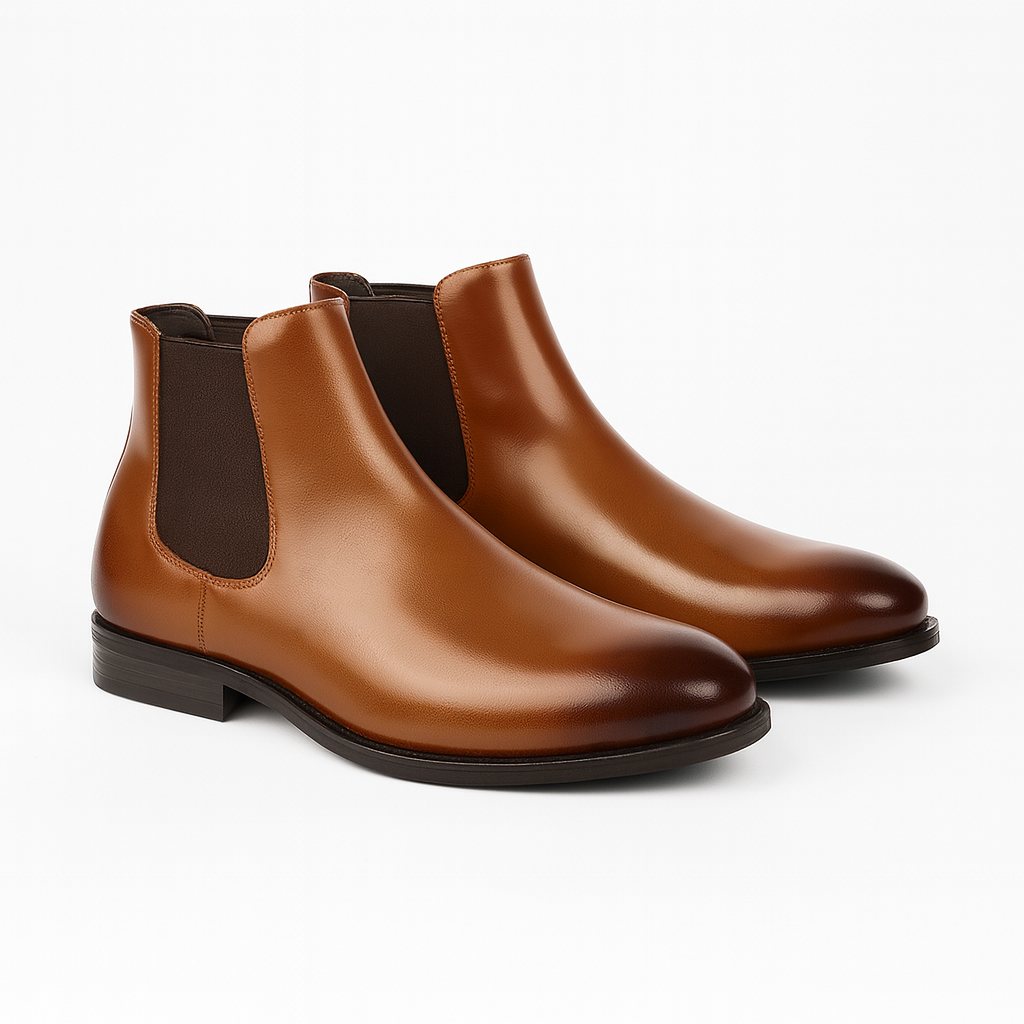 Men’s Classic Chelsea Boots – High Ankle Slip-On Design