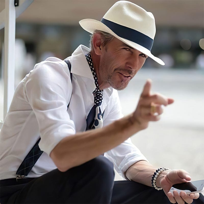 Men’s Classic Summer Panama Hat – Handmade Elegance for Refined Travel Style