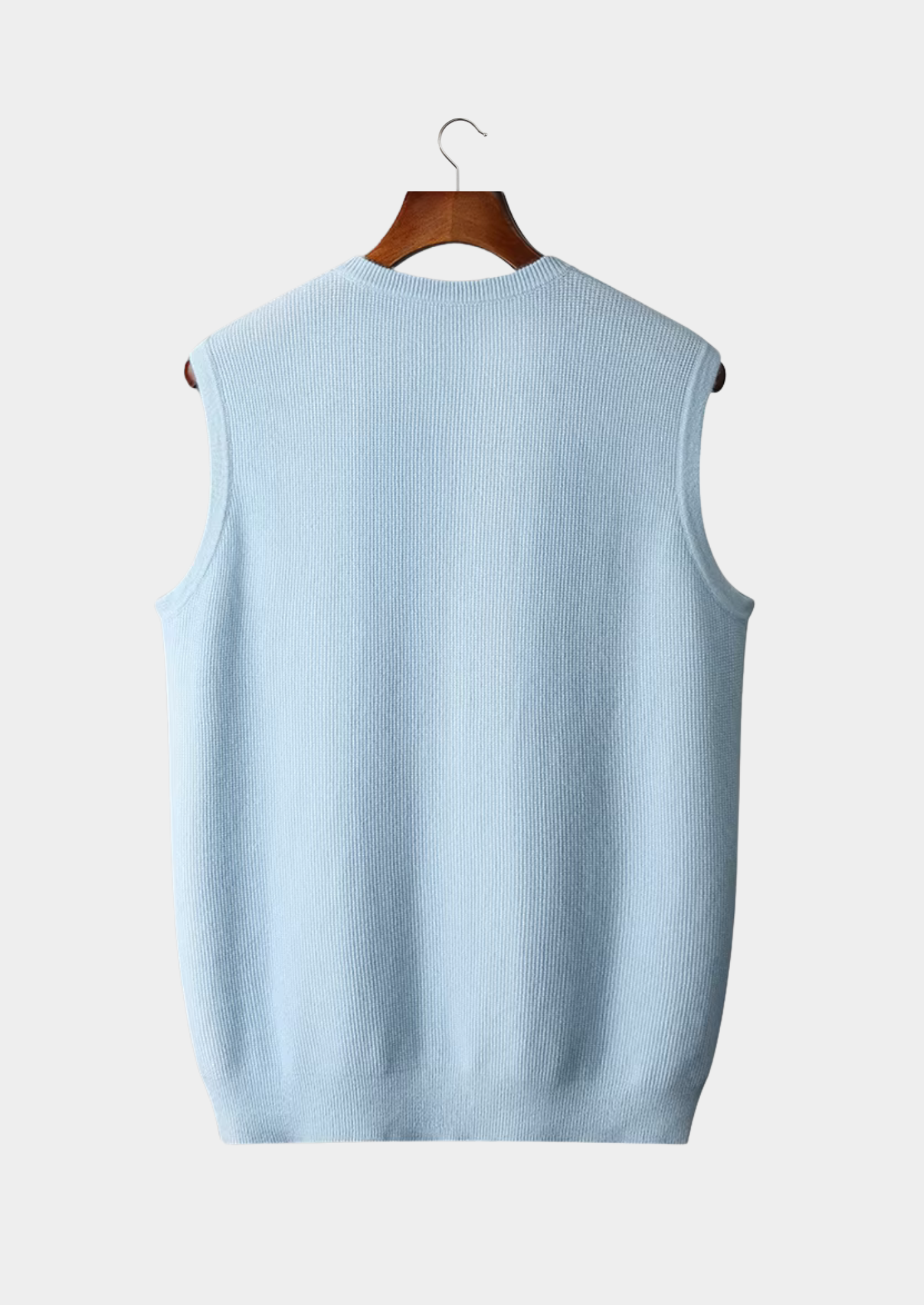 Men’s Crew Neck Vest – Minimalist Sleeveless Layer